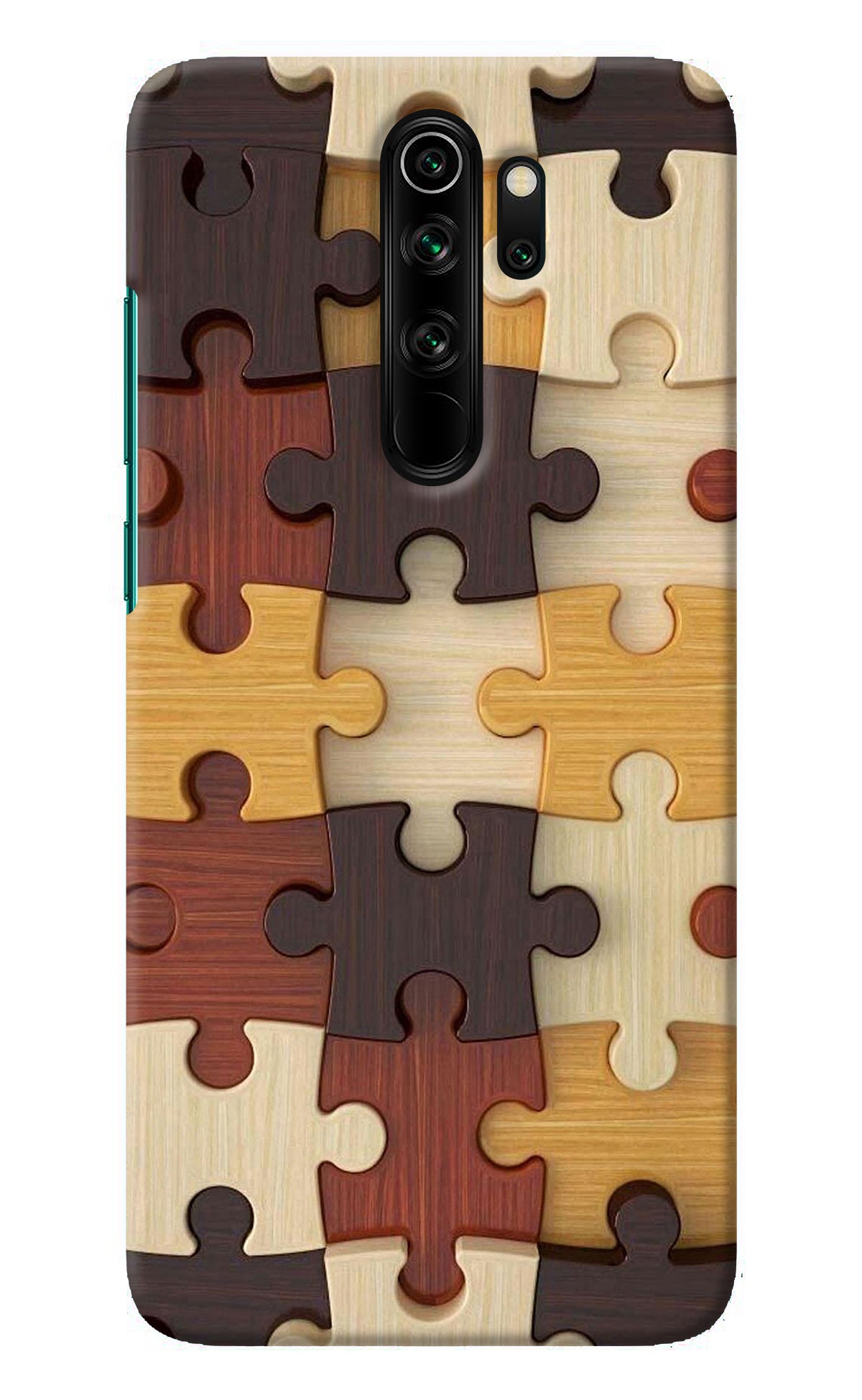 Wooden Puzzle Redmi Note 8 Pro Back Cover