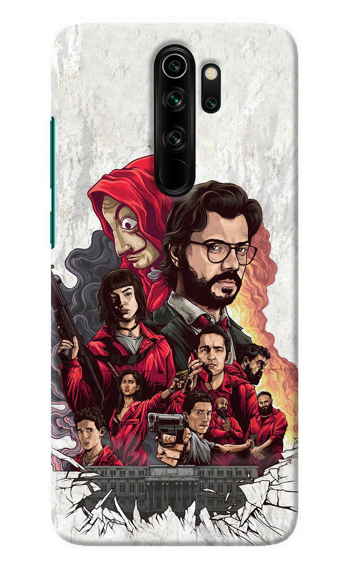 Money Heist Artwork Redmi Note 8 Pro Back Cover