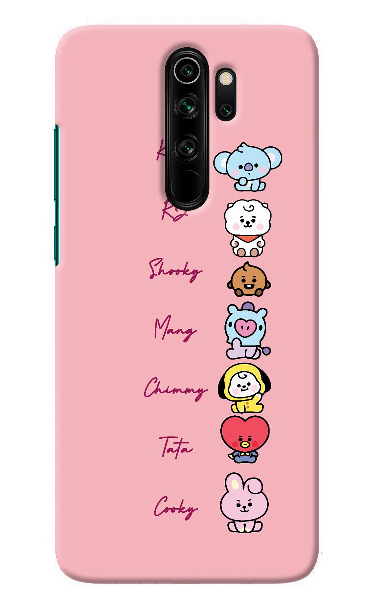 BTS names Redmi Note 8 Pro Back Cover