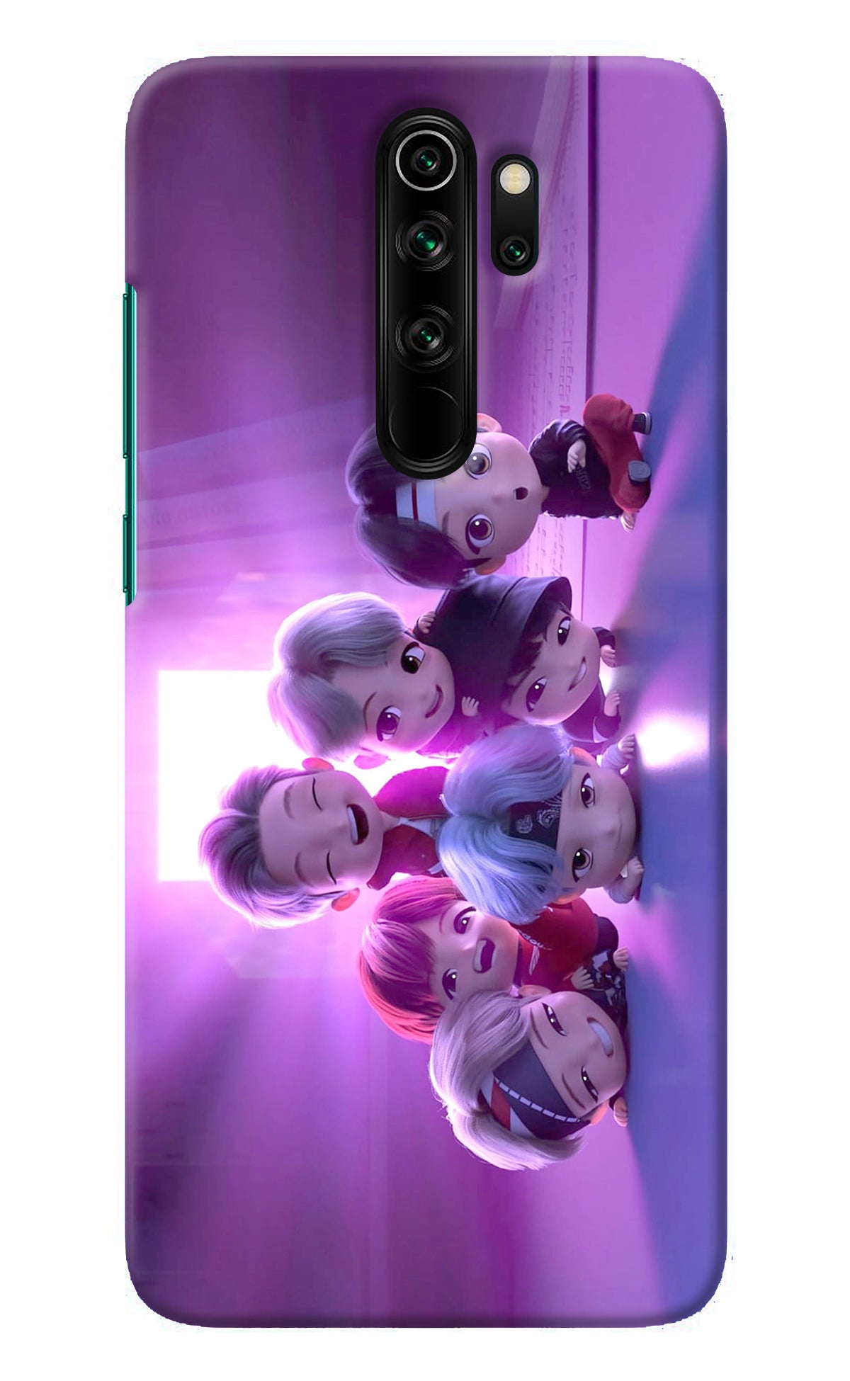 BTS Chibi Redmi Note 8 Pro Back Cover