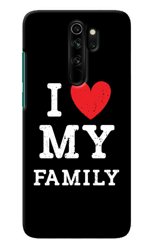 I Love My Family Redmi Note 8 Pro Back Cover