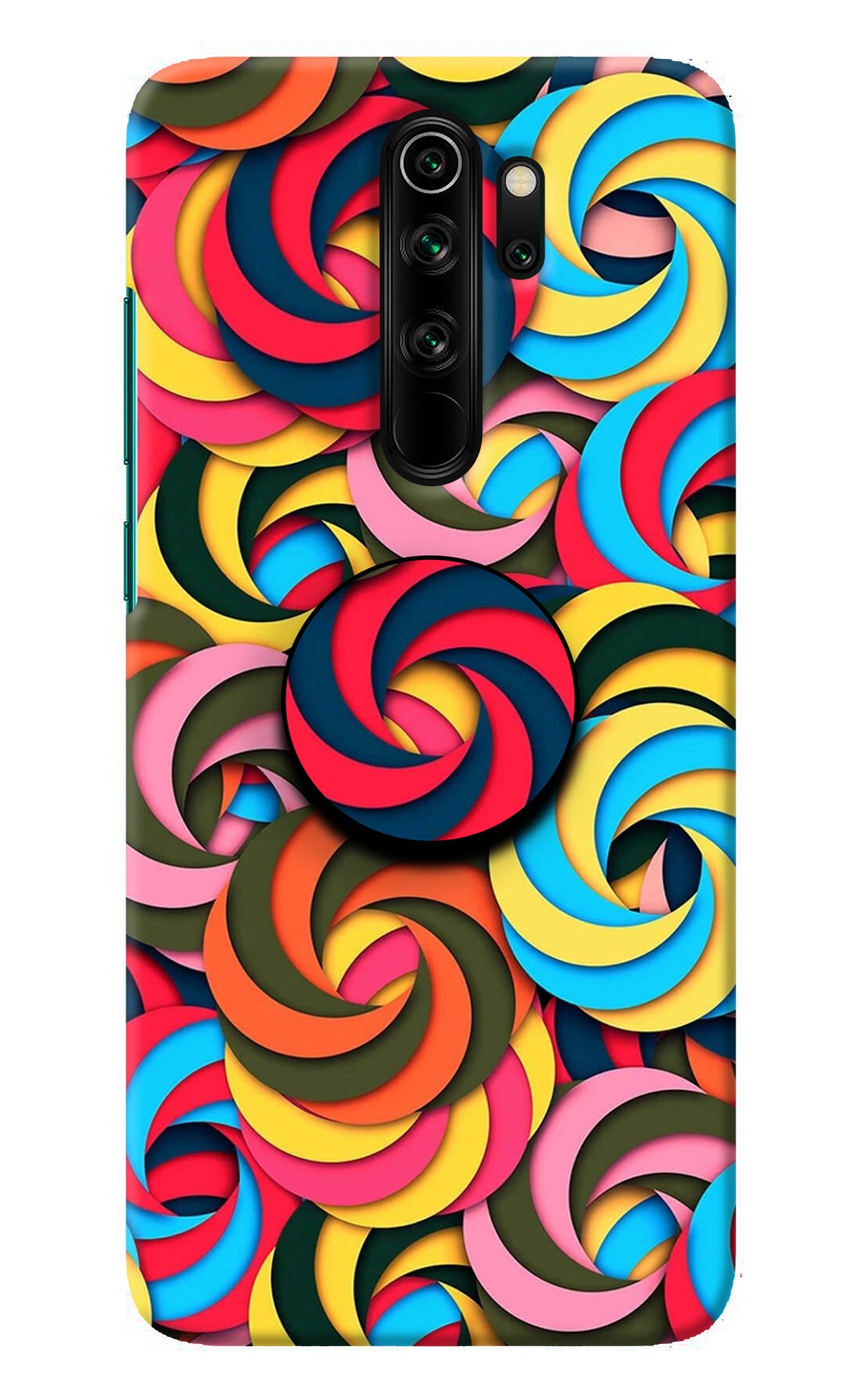 Spiral Pattern Redmi Note 8 Pro Pop Case