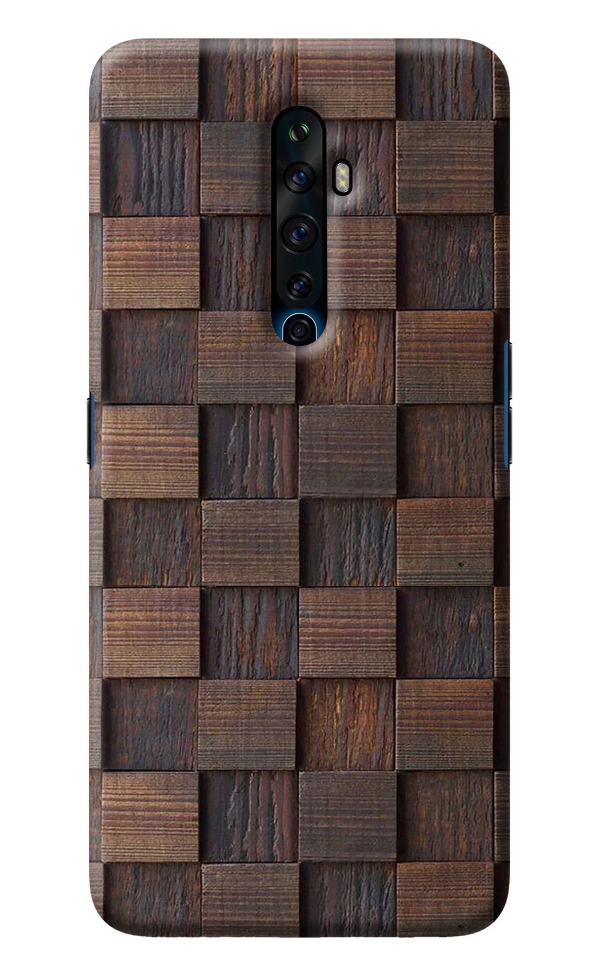 Wooden Cube Design Oppo Reno2 Z Back Cover