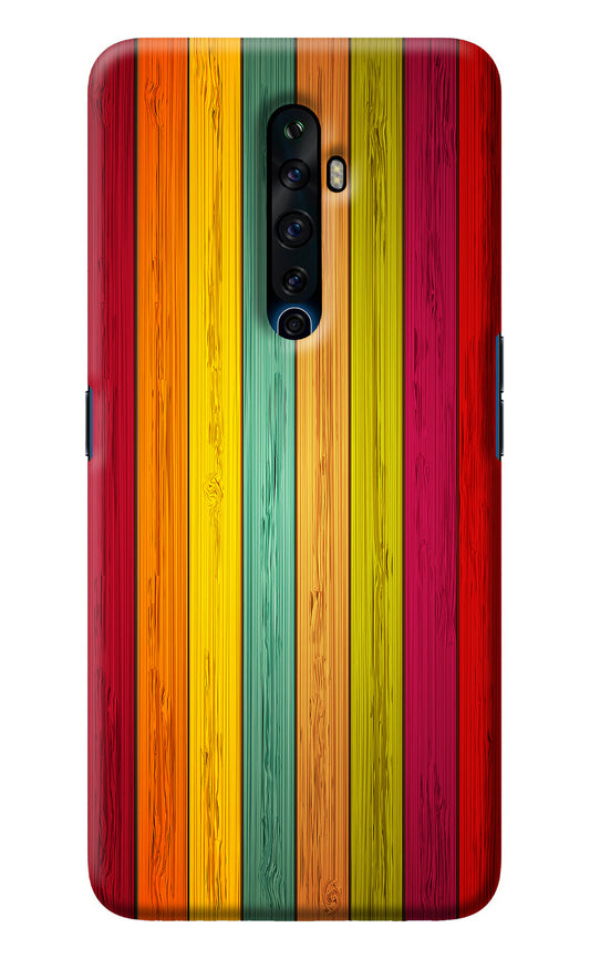 Multicolor Wooden Oppo Reno2 Z Back Cover