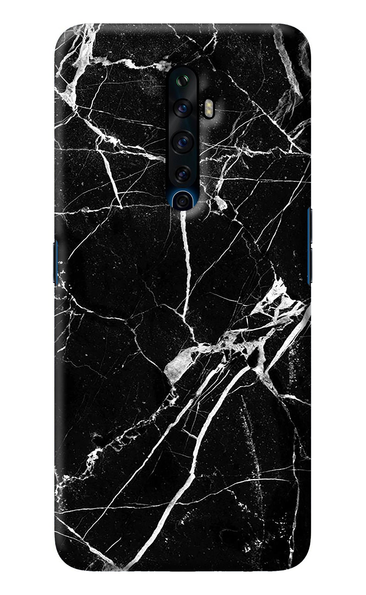 Black Marble Pattern Oppo Reno2 Z Back Cover