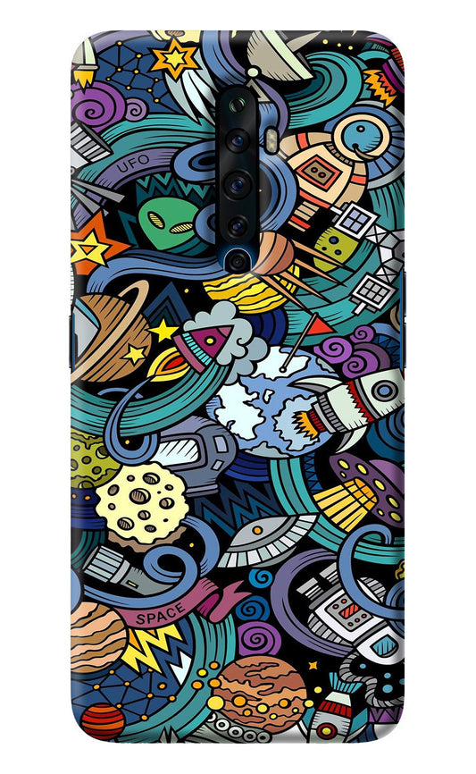 Space Abstract Oppo Reno2 Z Back Cover