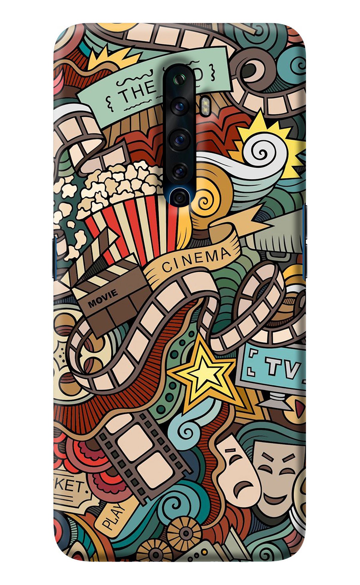 Cinema Abstract Oppo Reno2 Z Back Cover