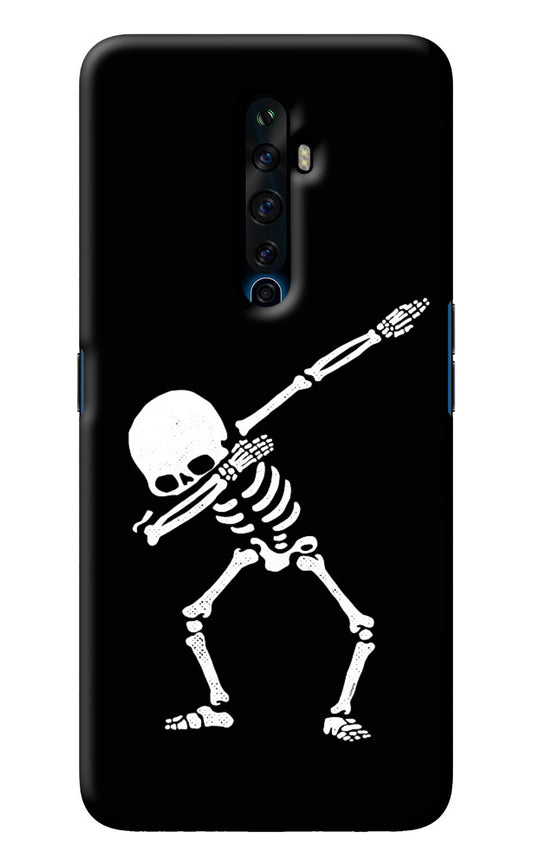 Dabbing Skeleton Art Oppo Reno2 Z Back Cover