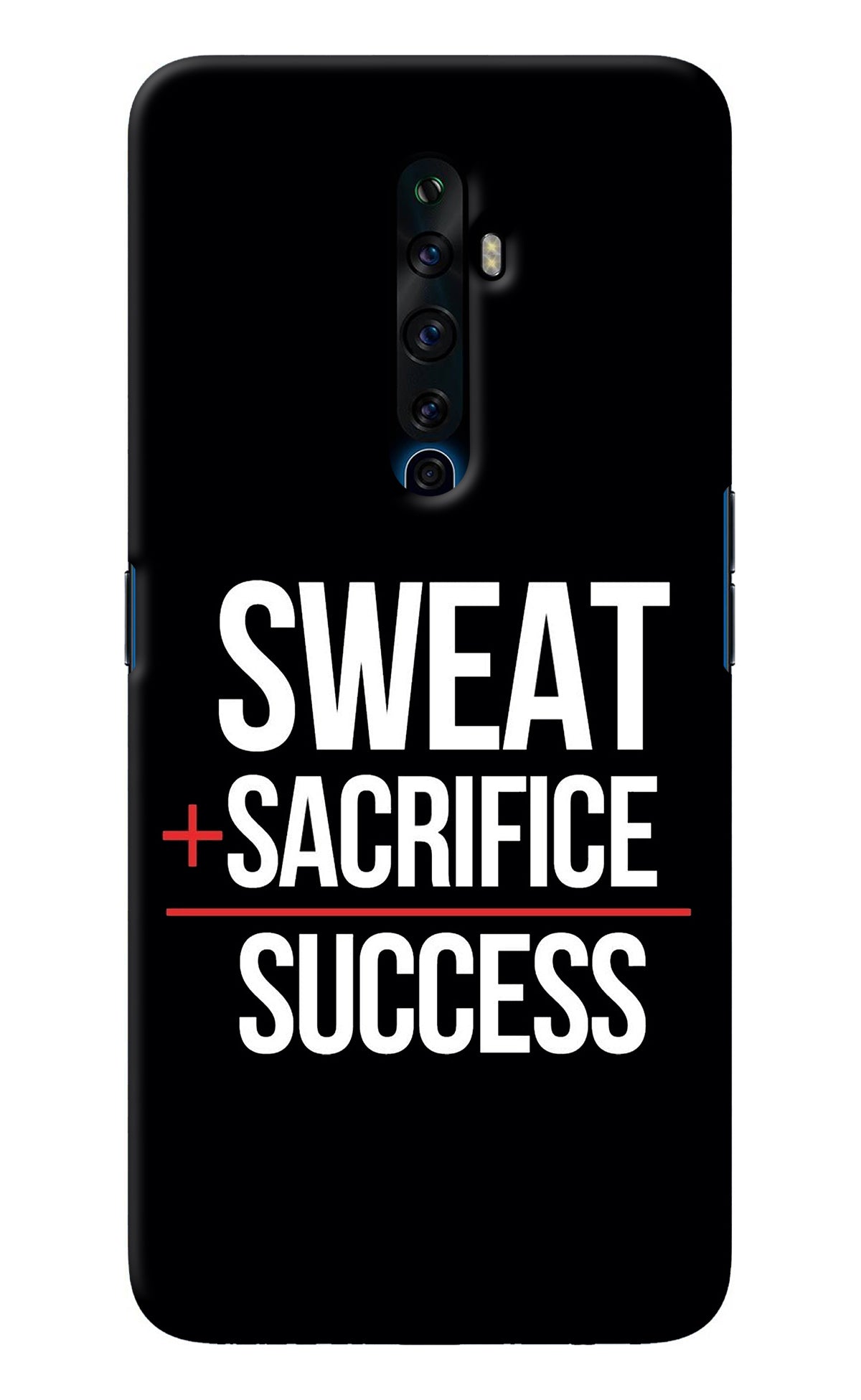 Sweat Sacrifice Success Oppo Reno2 Z Back Cover