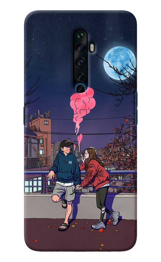 Chilling Couple Oppo Reno2 Z Back Cover