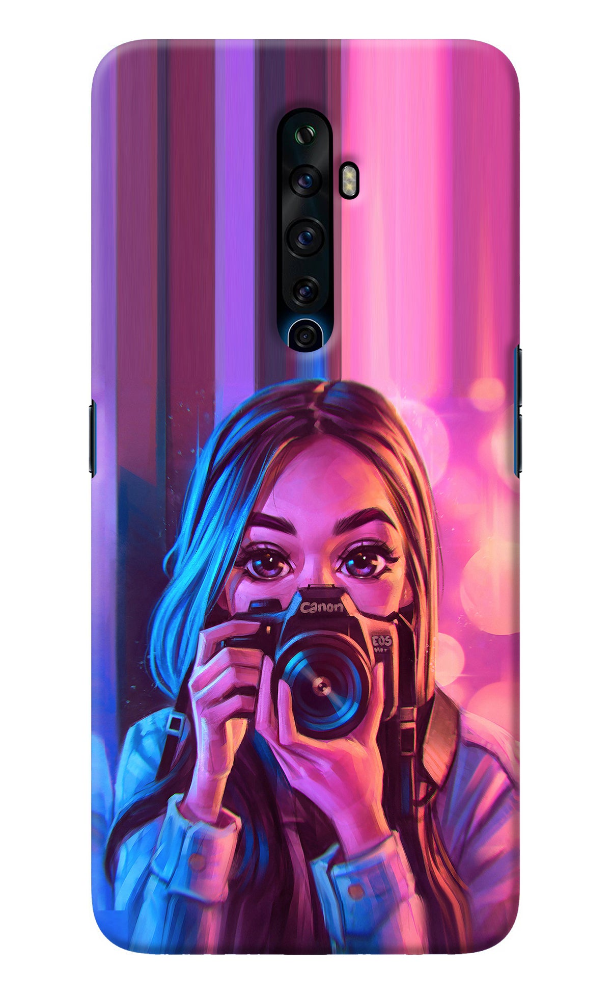 Girl Photographer Oppo Reno2 Z Back Cover