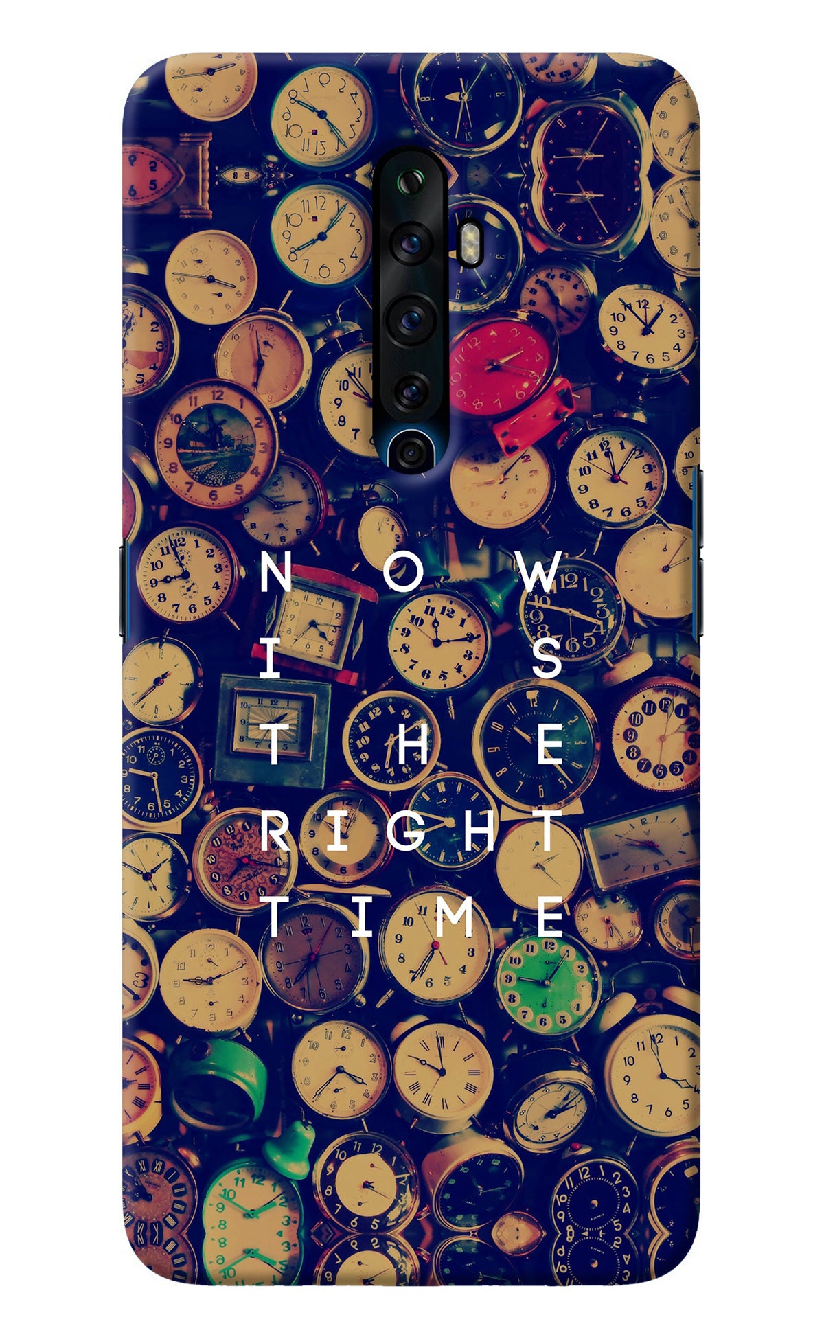 Now is the Right Time Quote Oppo Reno2 Z Back Cover