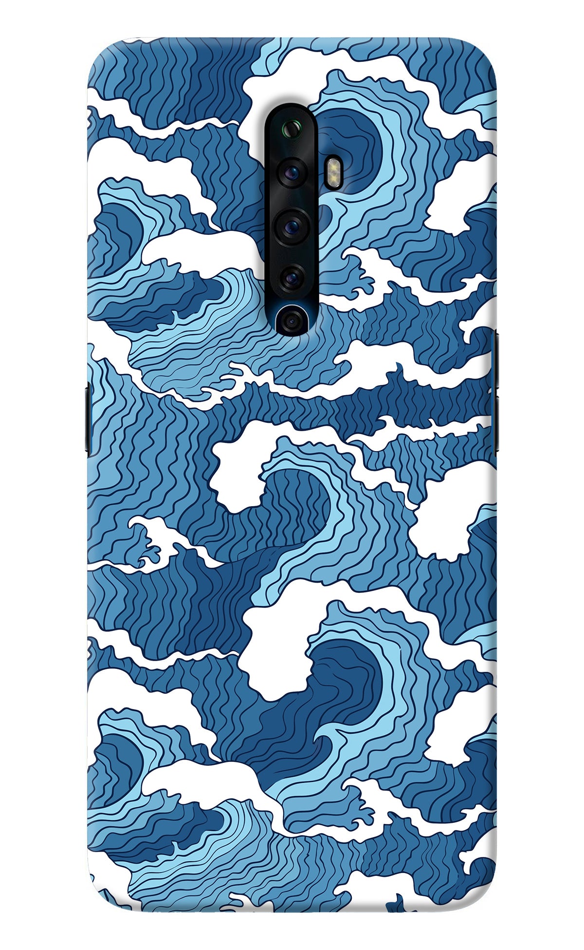 Blue Waves Oppo Reno2 Z Back Cover