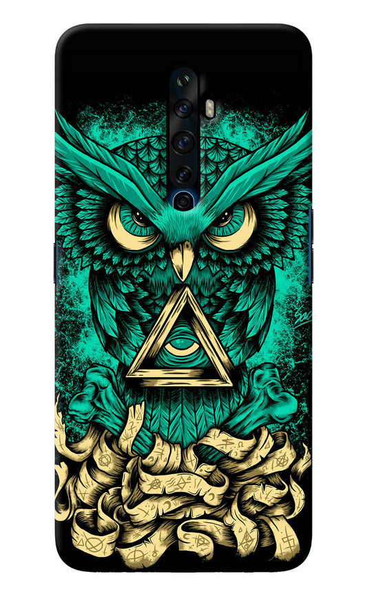 Green Owl Oppo Reno2 Z Back Cover