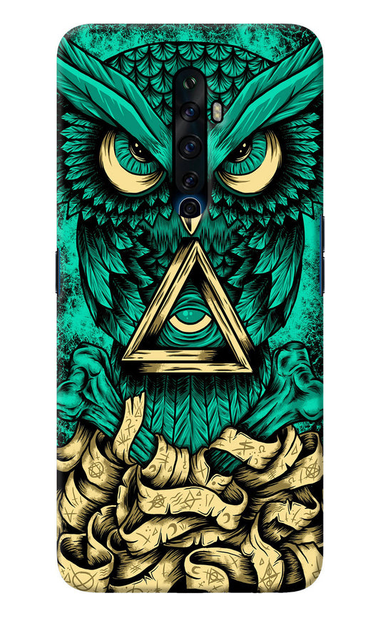 Green Owl Oppo Reno2 Z Back Cover
