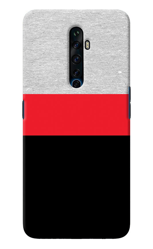 Tri Color Pattern Oppo Reno2 Z Back Cover