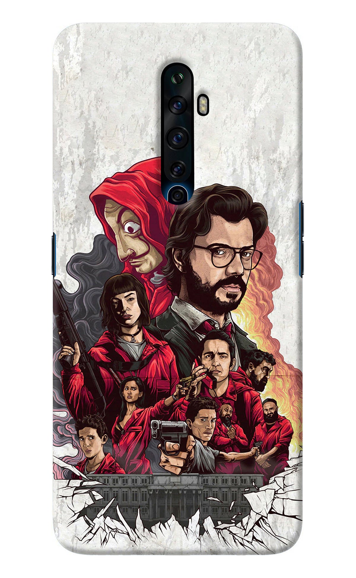 Money Heist Artwork Oppo Reno2 Z Back Cover