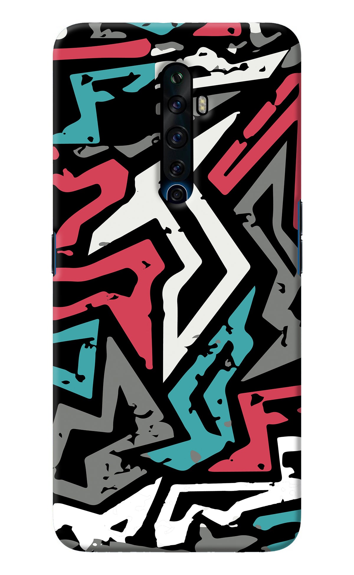 Geometric Graffiti Oppo Reno2 Z Back Cover