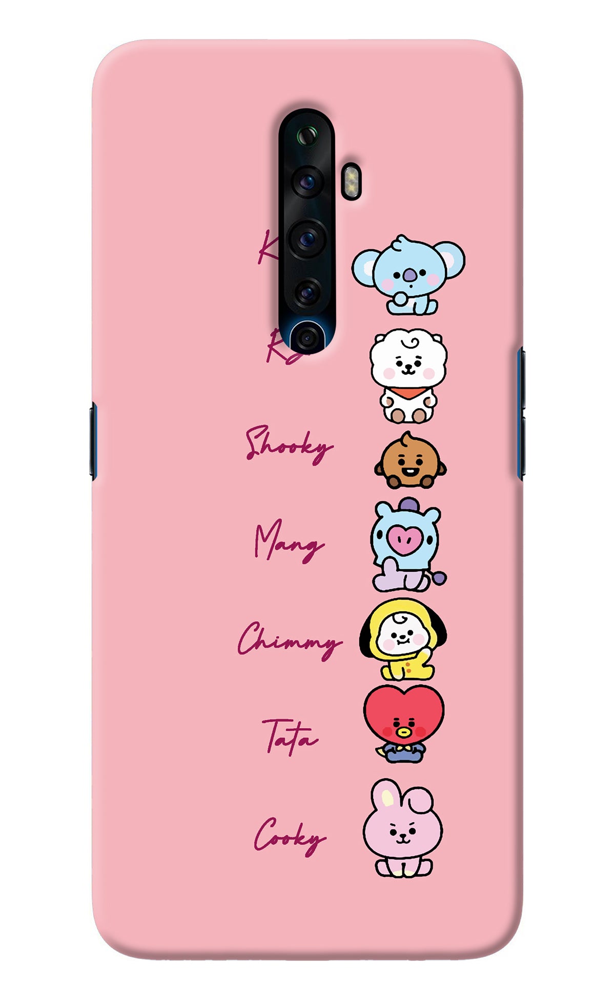 BTS names Oppo Reno2 Z Back Cover