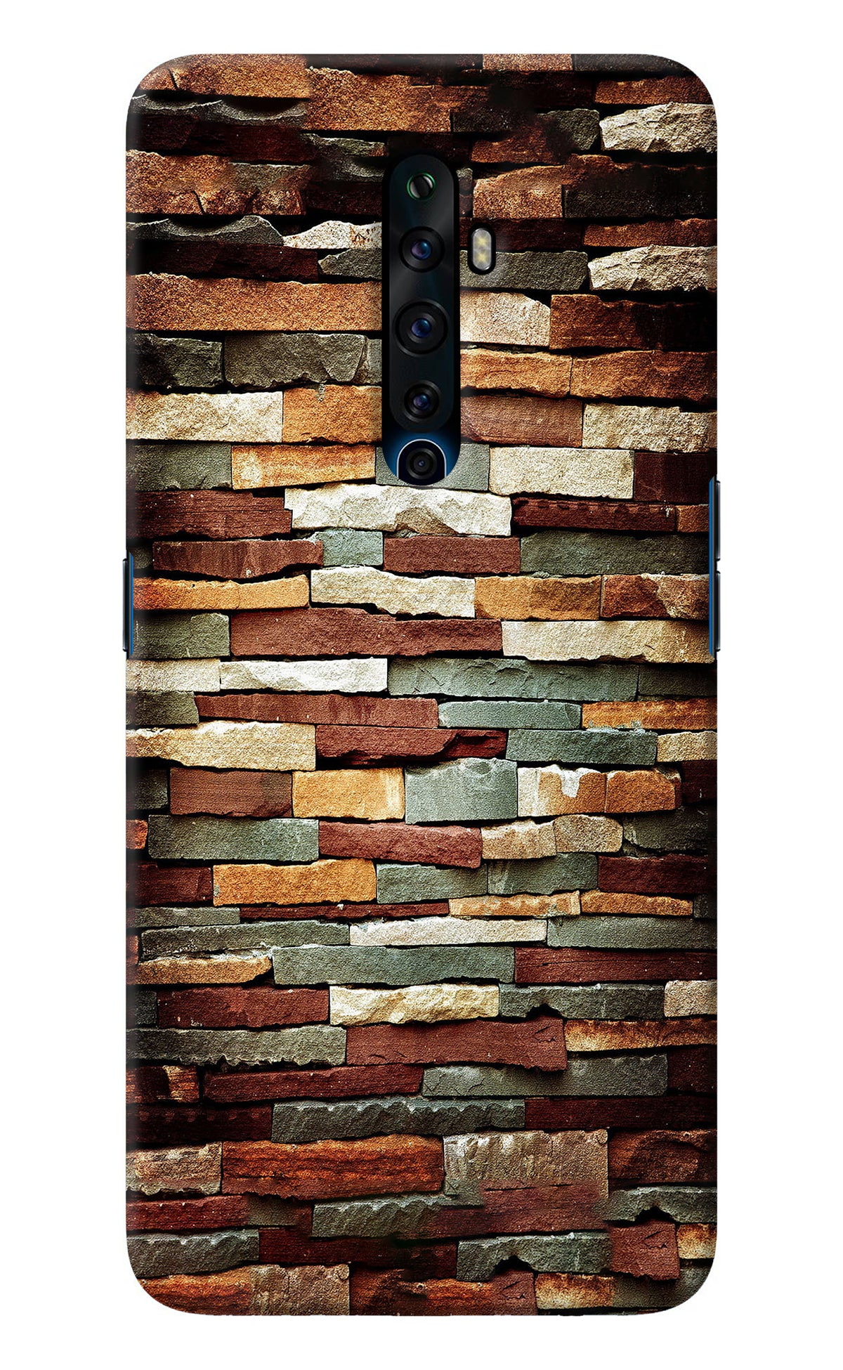 Bricks Pattern Oppo Reno2 Z Back Cover