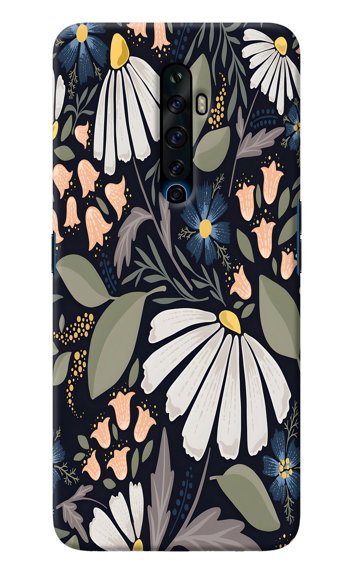 Flowers Art Oppo Reno2 Z Back Cover