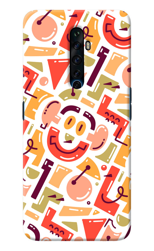 Doodle Pattern Oppo Reno2 Z Back Cover