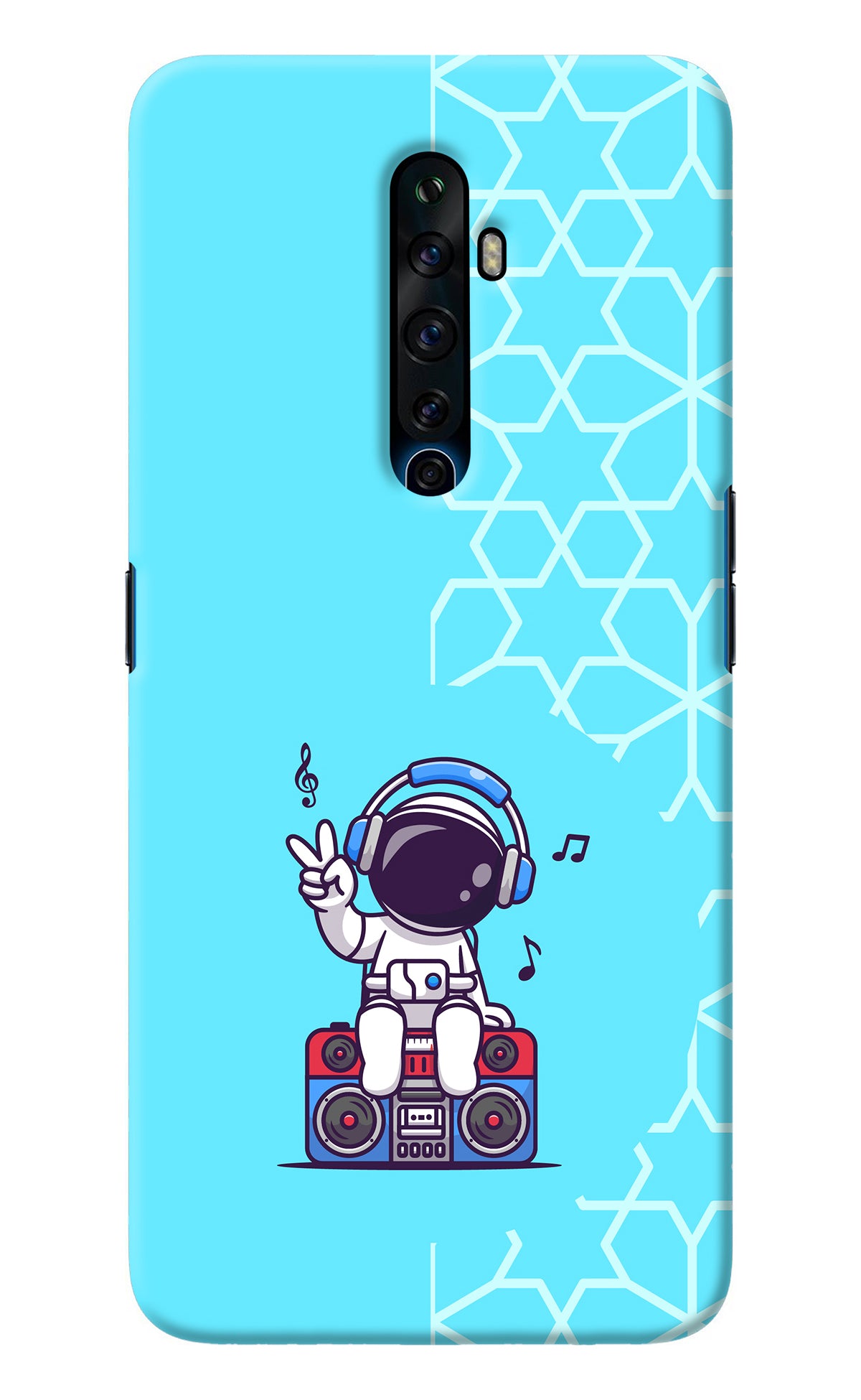 Cute Astronaut Chilling Oppo Reno2 Z Back Cover