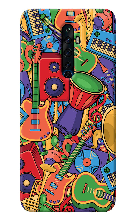 Music Instrument Doodle Oppo Reno2 Z Back Cover
