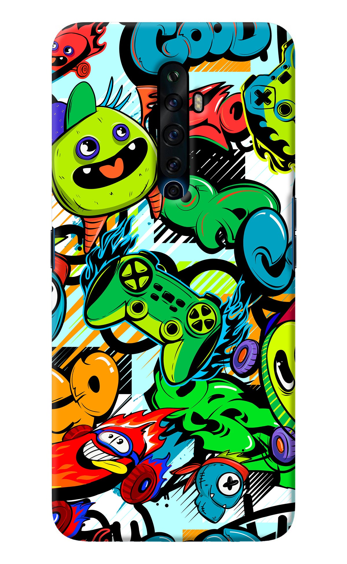 Game Doodle Oppo Reno2 Z Back Cover