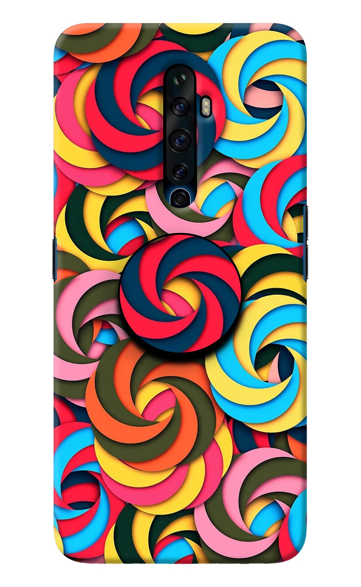 Spiral Pattern Oppo Reno2 Z Pop Case