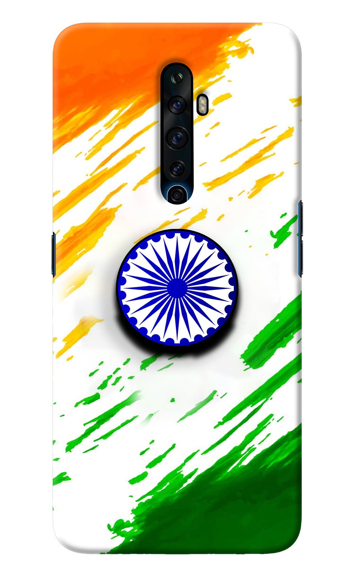 Indian Flag Ashoka Chakra Oppo Reno2 Z Pop Case