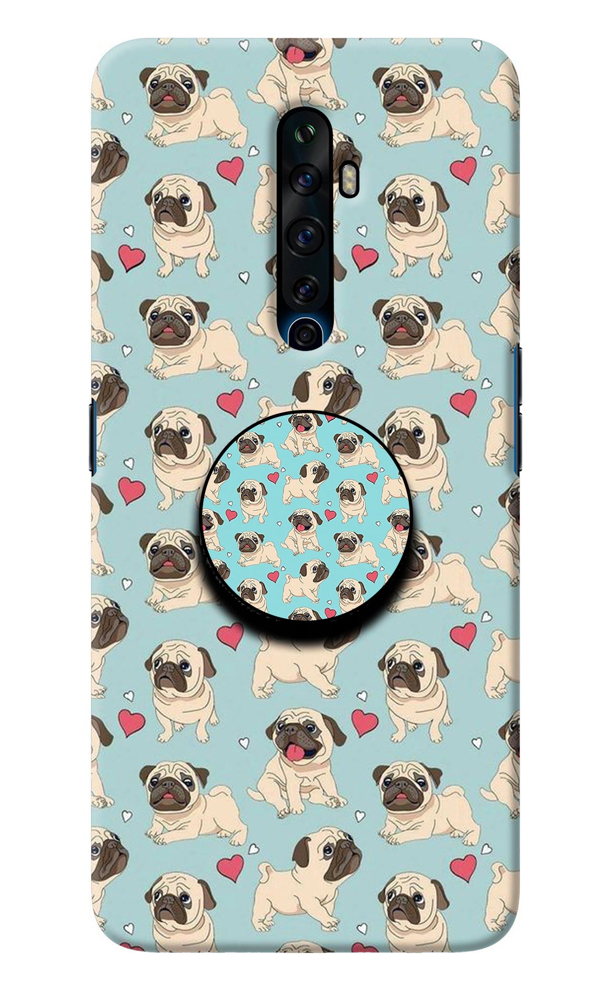 Pug Dog Oppo Reno2 Z Pop Case