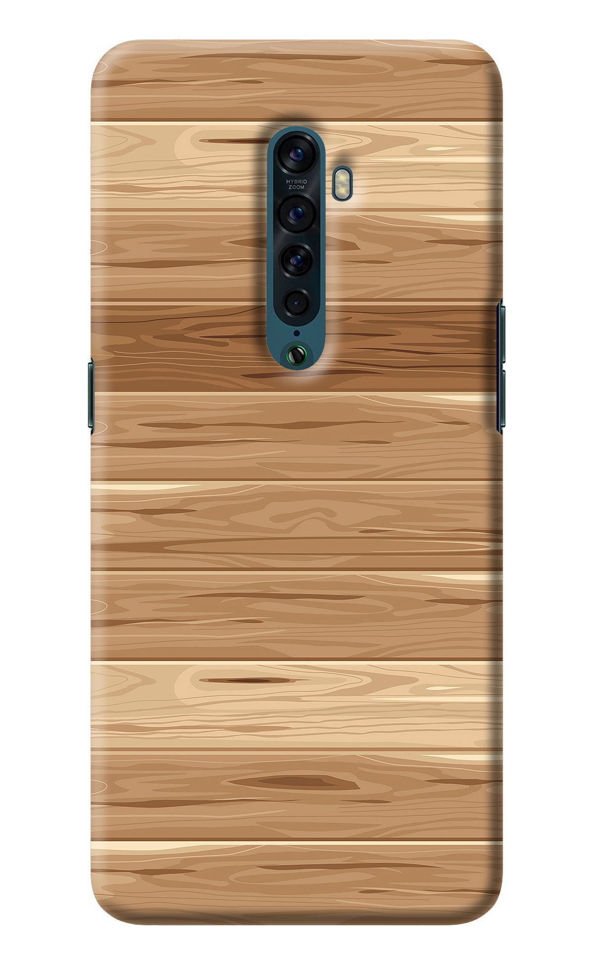 Wooden Vector Oppo Reno2 Back Cover