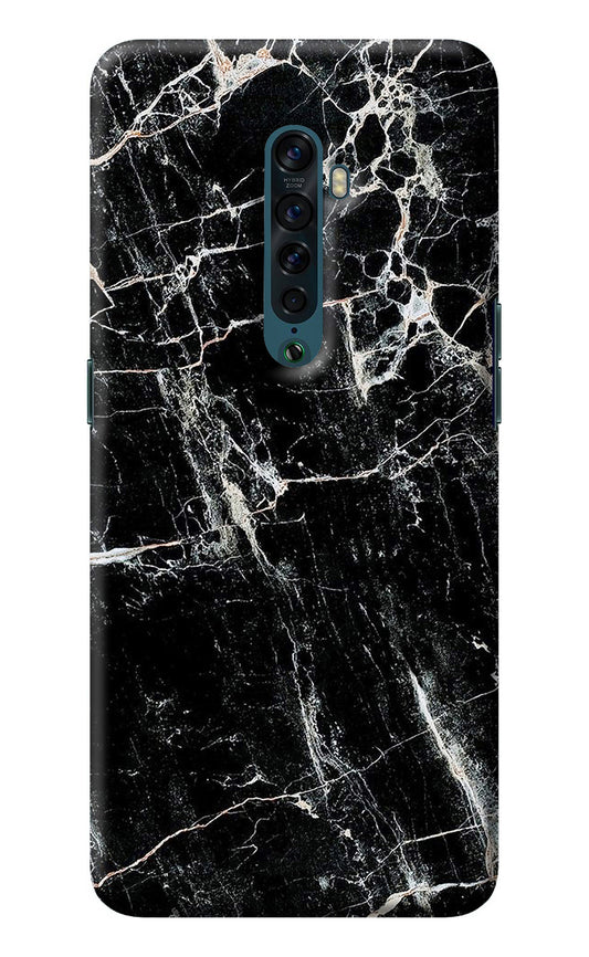 Black Marble Texture Oppo Reno2 Back Cover
