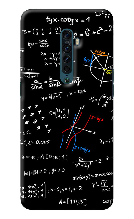 Mathematics Formula Oppo Reno2 Back Cover