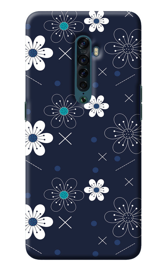 Flowers Oppo Reno2 Back Cover