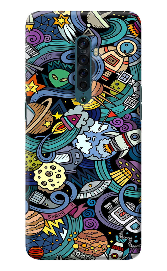 Space Abstract Oppo Reno2 Back Cover
