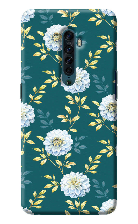 Flowers Oppo Reno2 Back Cover