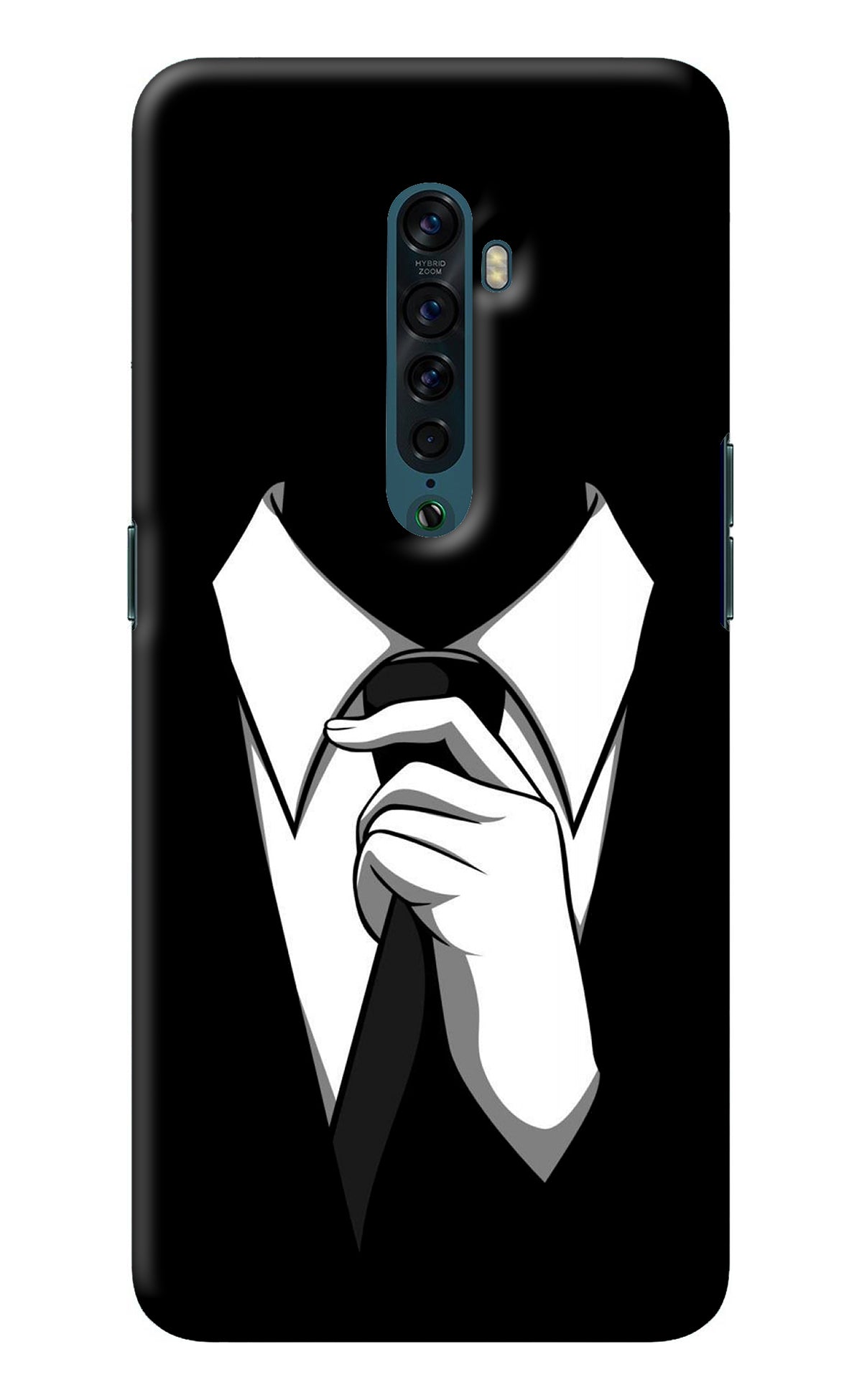 Black Tie Oppo Reno2 Back Cover