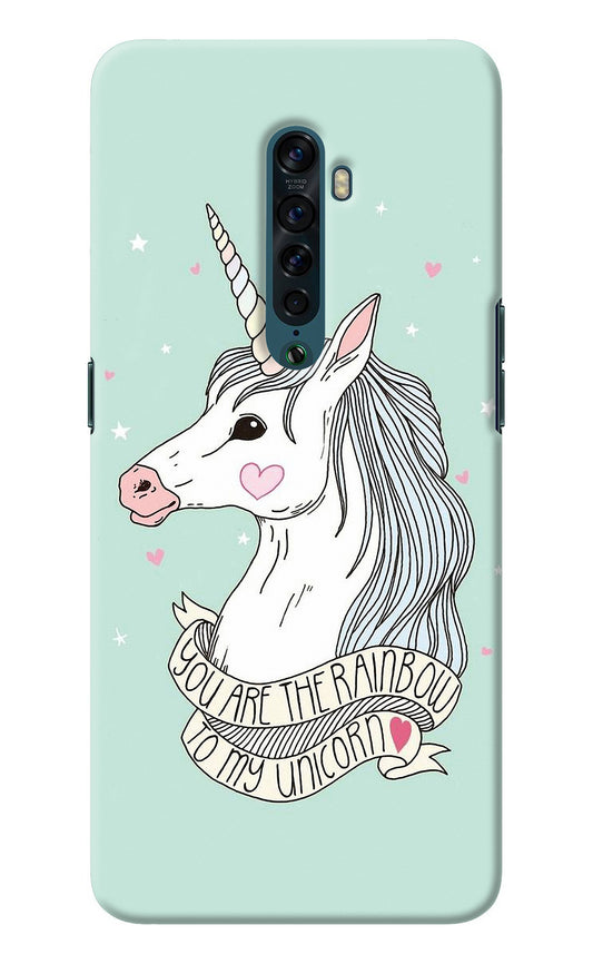 Unicorn Wallpaper Oppo Reno2 Back Cover