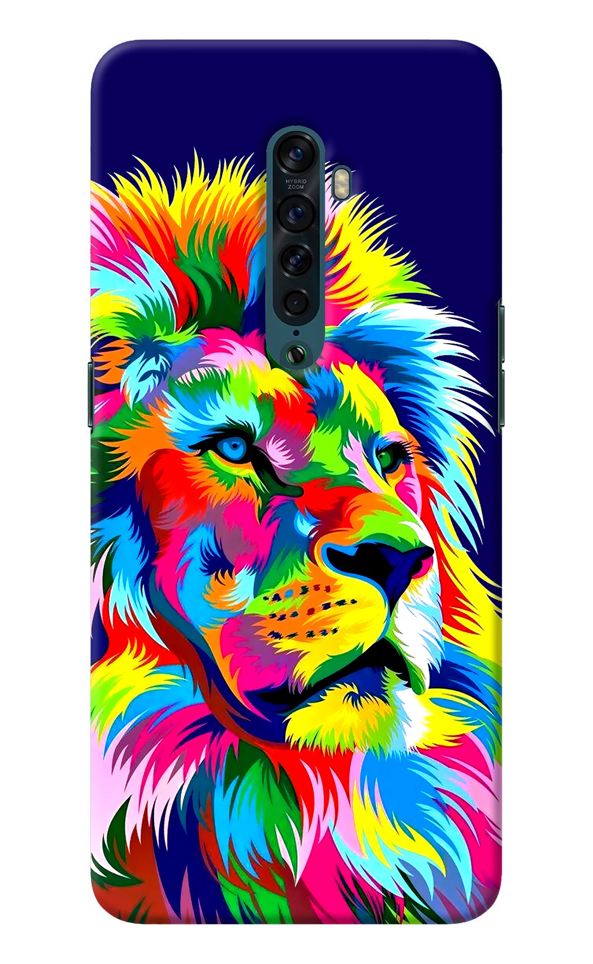 Vector Art Lion Oppo Reno2 Back Cover