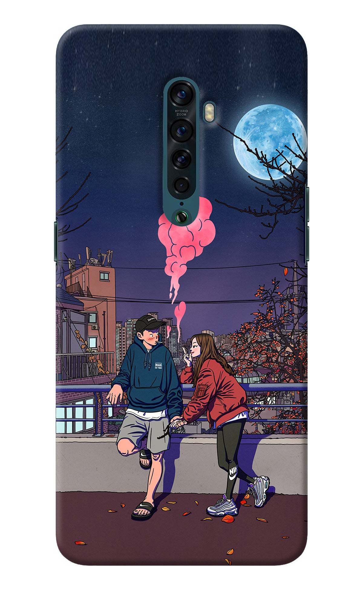 Chilling Couple Oppo Reno2 Back Cover