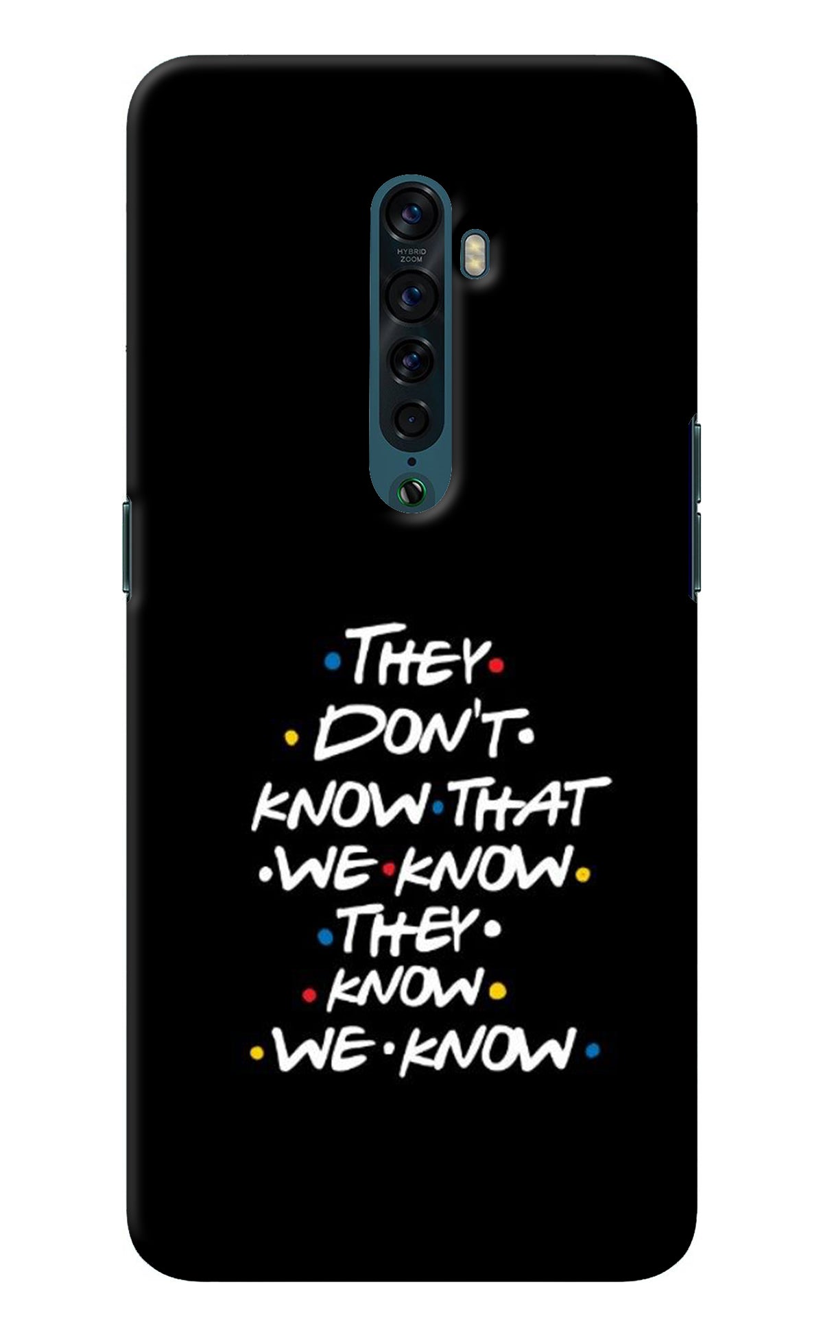 FRIENDS Dialogue Oppo Reno2 Back Cover