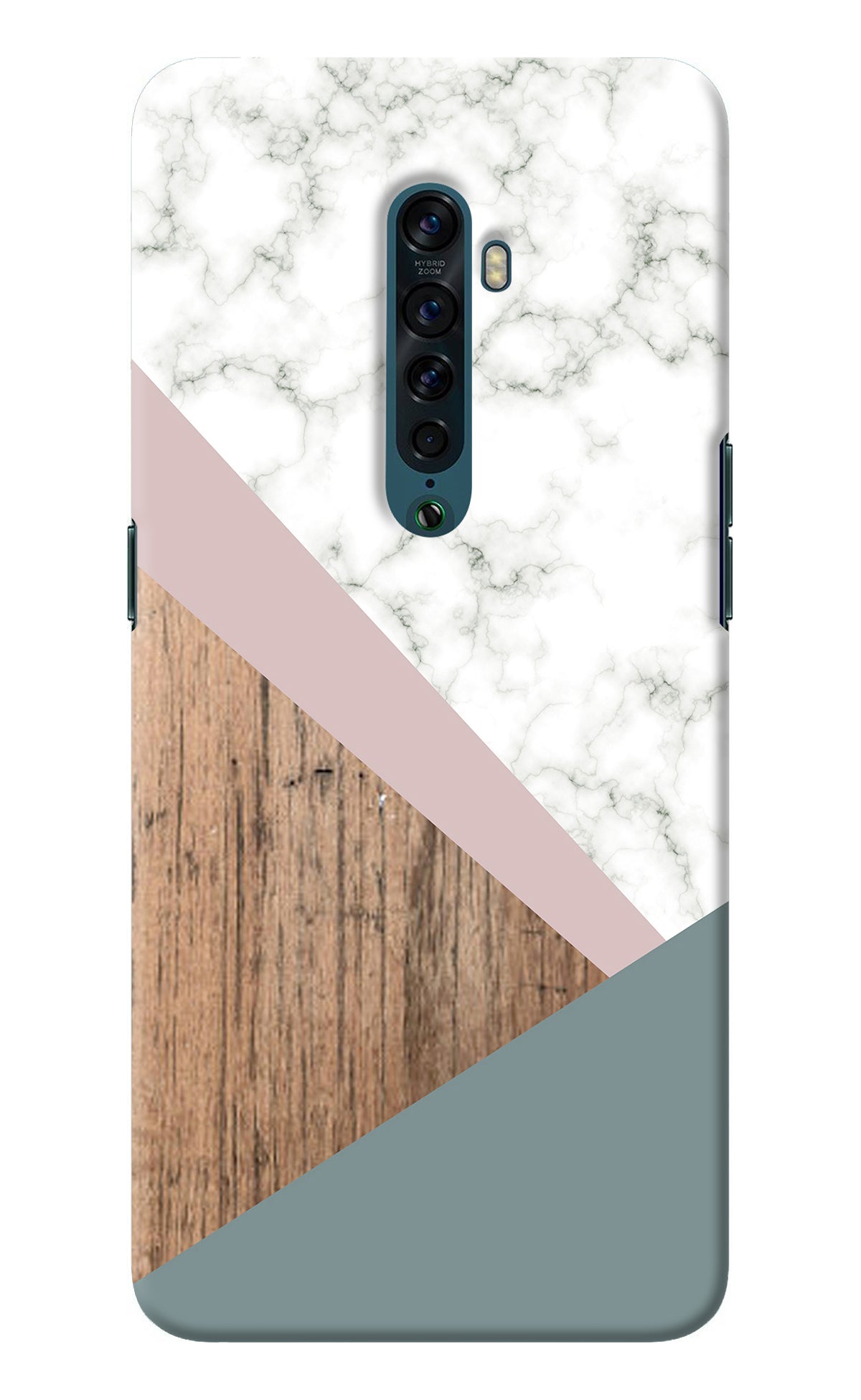 Marble wood Abstract Oppo Reno2 Back Cover