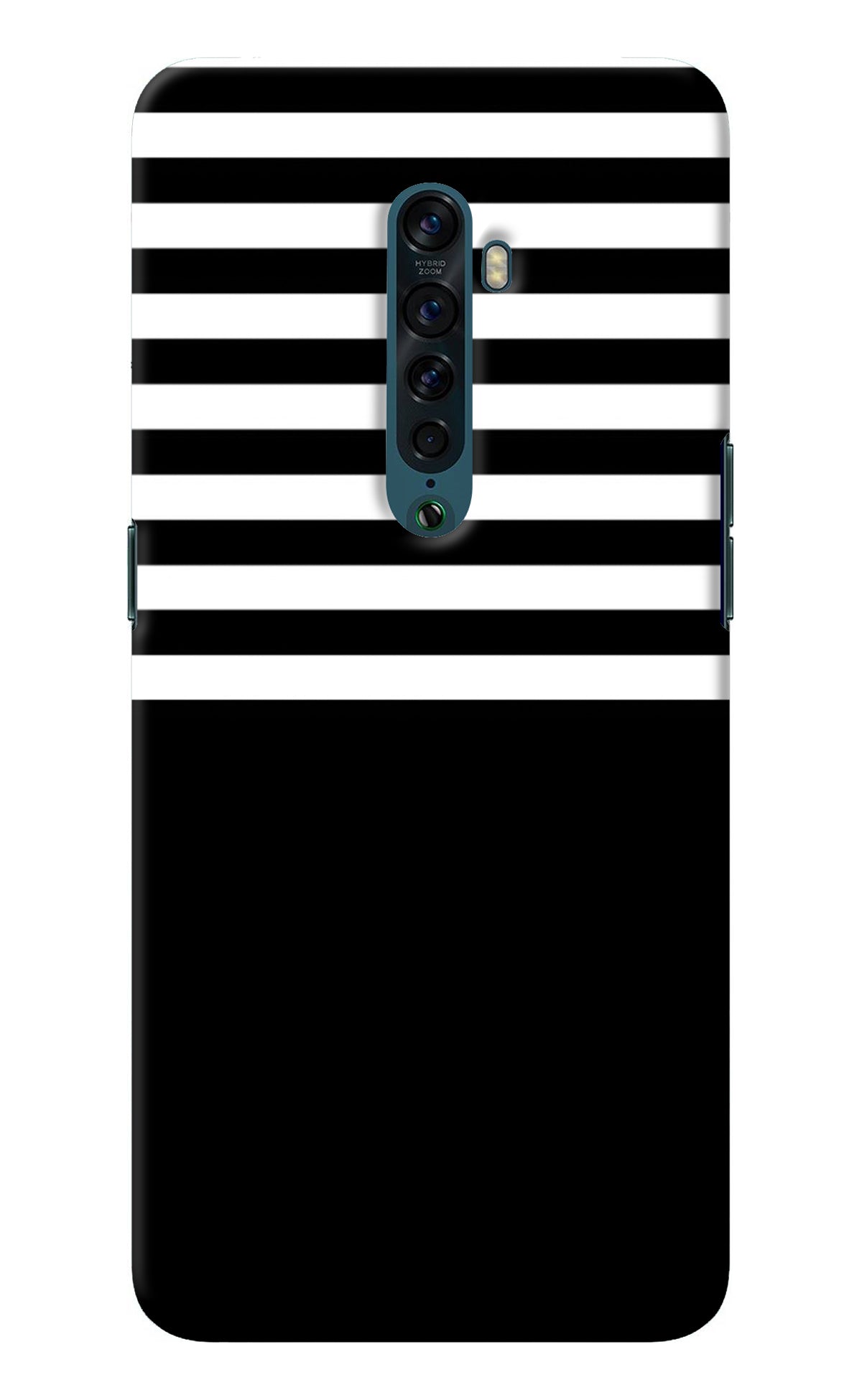 Black and White Print Oppo Reno2 Back Cover