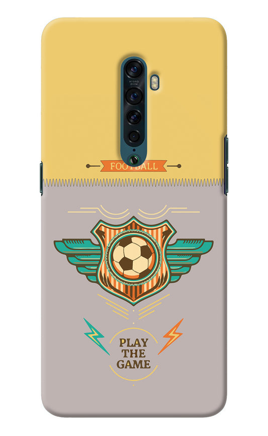 Football Oppo Reno2 Back Cover