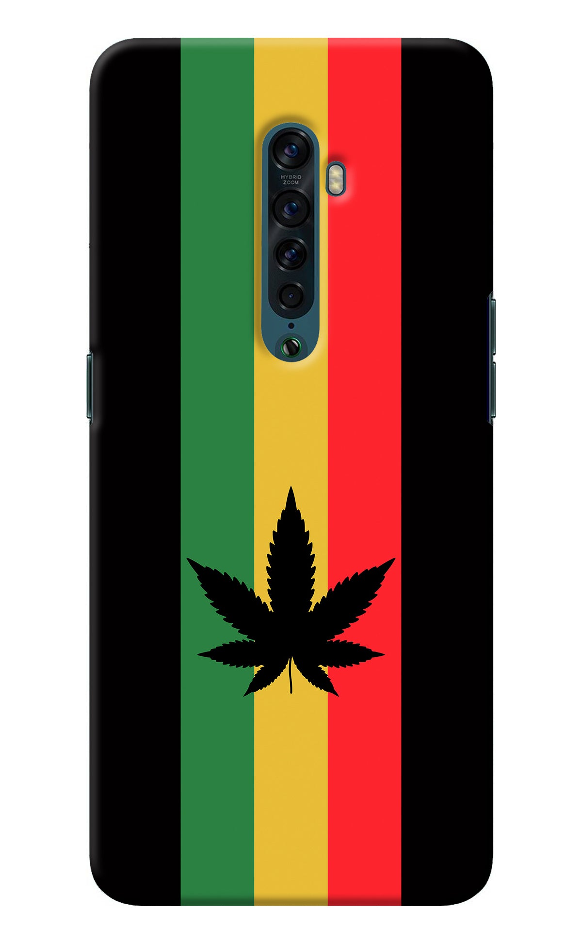 Weed Flag Oppo Reno2 Back Cover