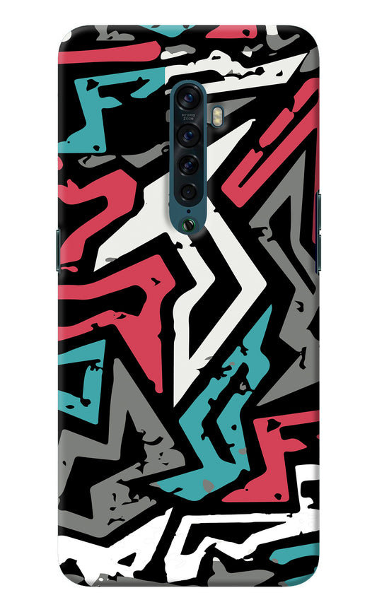 Geometric Graffiti Oppo Reno2 Back Cover