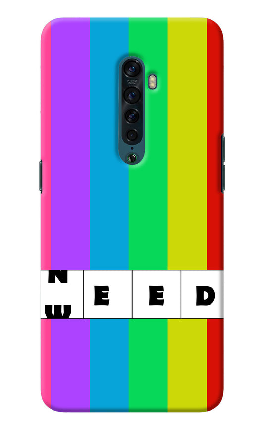 Need Weed Oppo Reno2 Back Cover