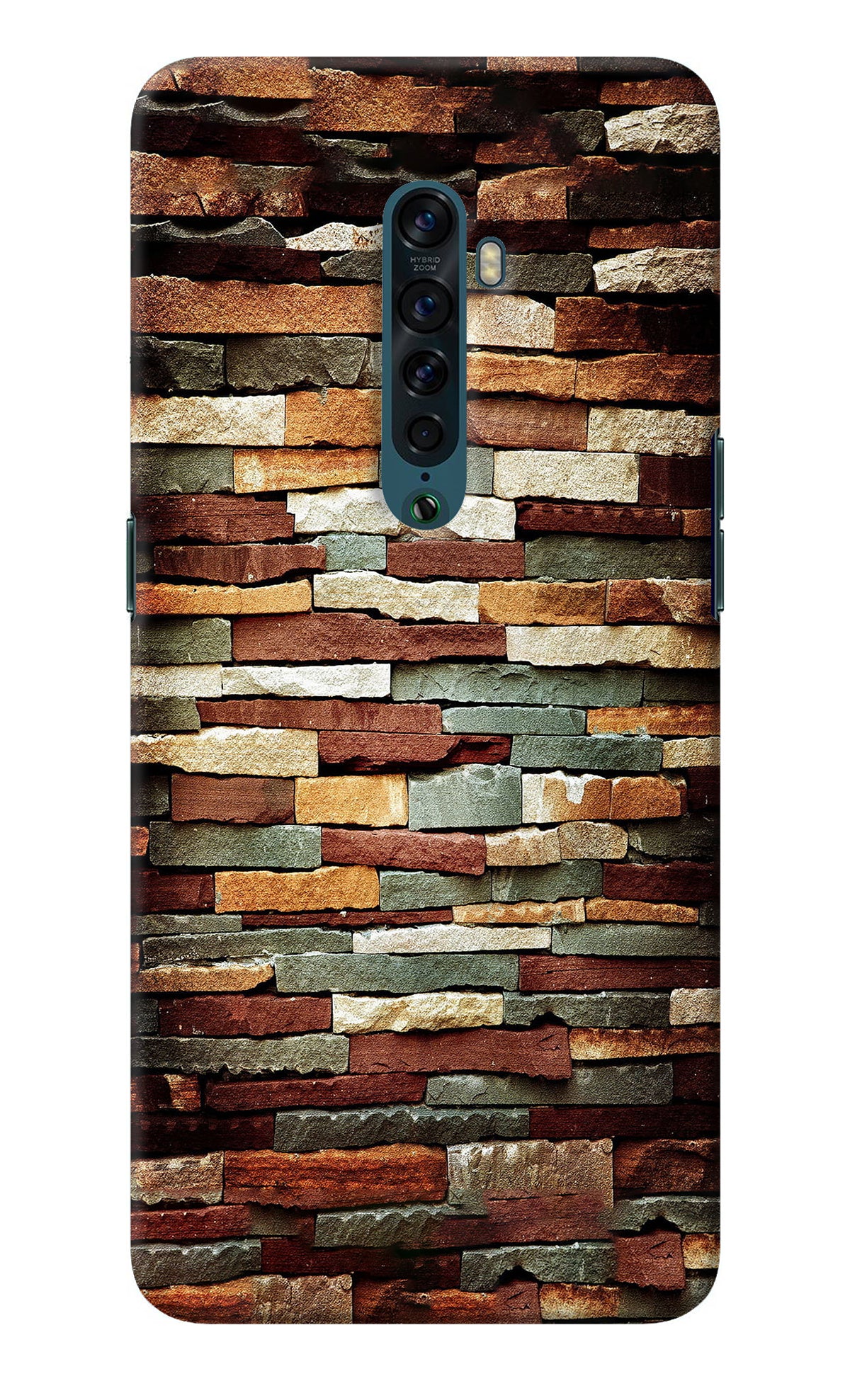 Bricks Pattern Oppo Reno2 Back Cover